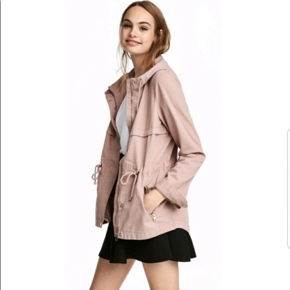 H&M Jackets Coats Hm Divided Pink Parka Size Poshmark